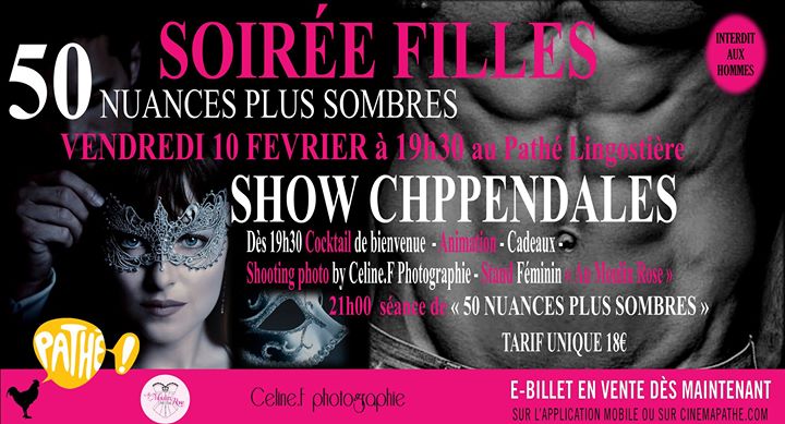 Complet : Soirée Filles 50 Nuances Plus Sombres : Complet - Cinéma