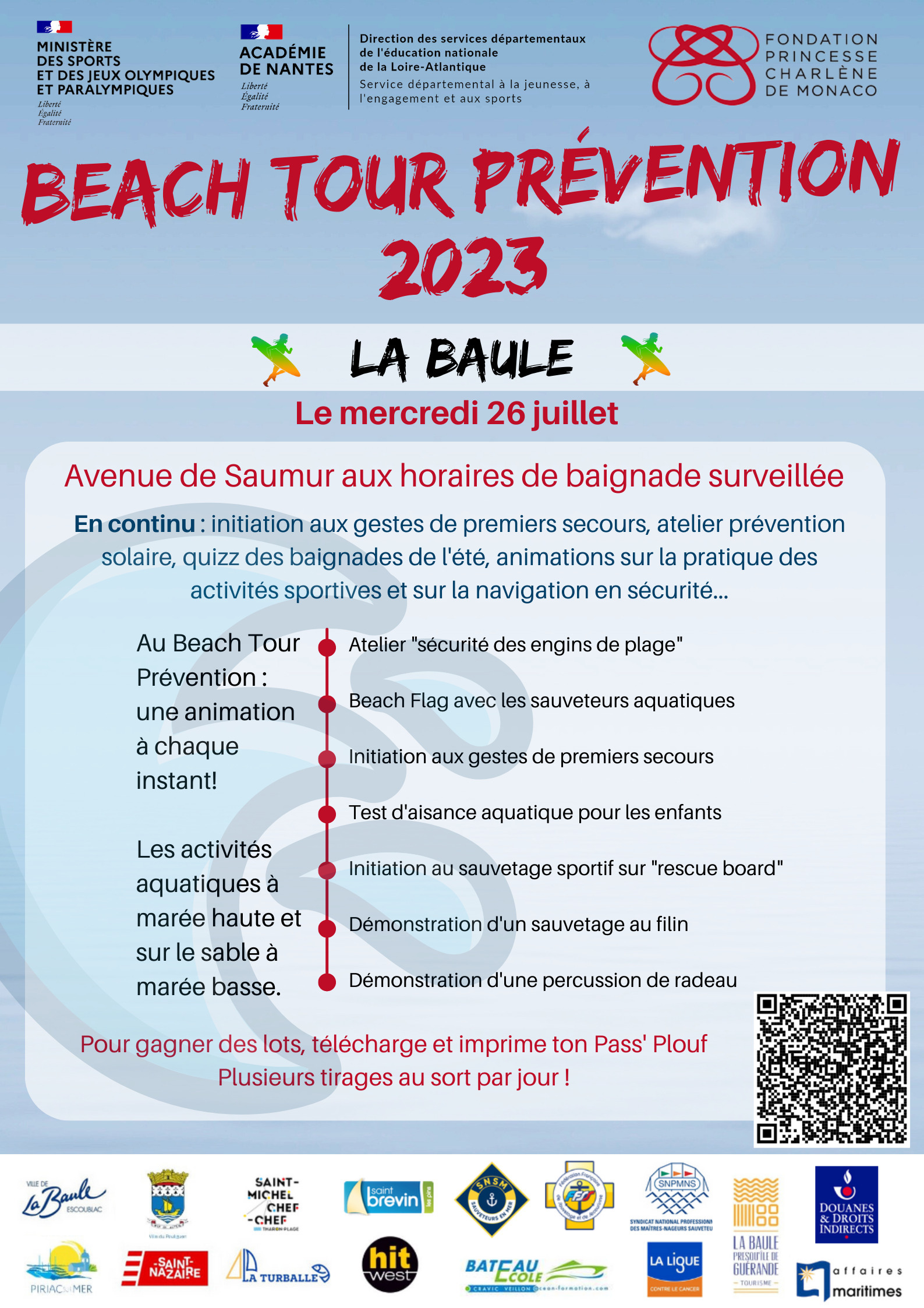 Beach Tour Prévention ! La Baule 2023 - Poste De Secours Sur La Plage ...