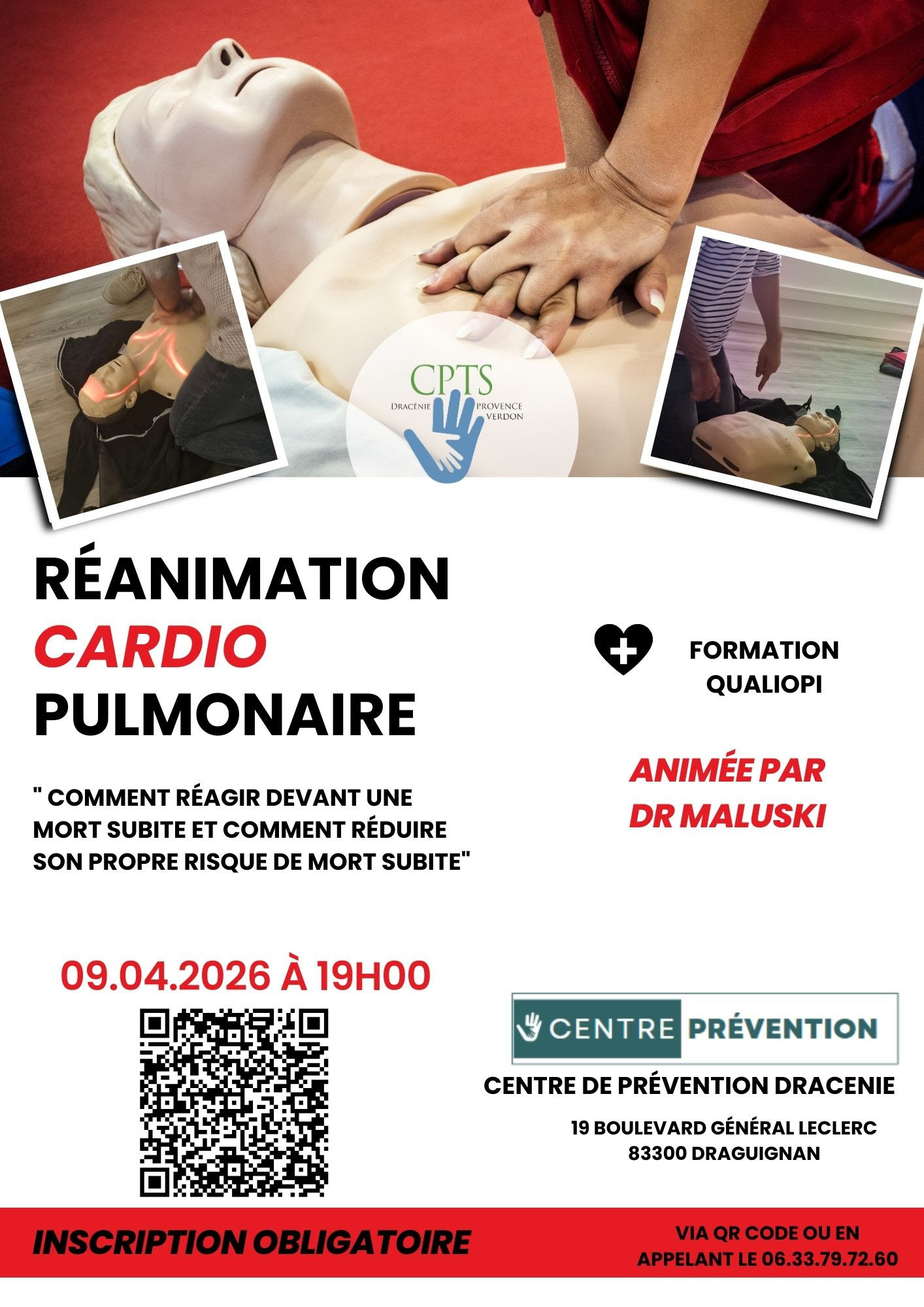 Formation Qualiopi Sur La R animation Cardio Pulmonaire RCP Centre 